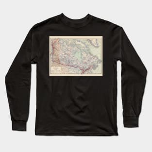 Canada Antique Maps Long Sleeve T-Shirt